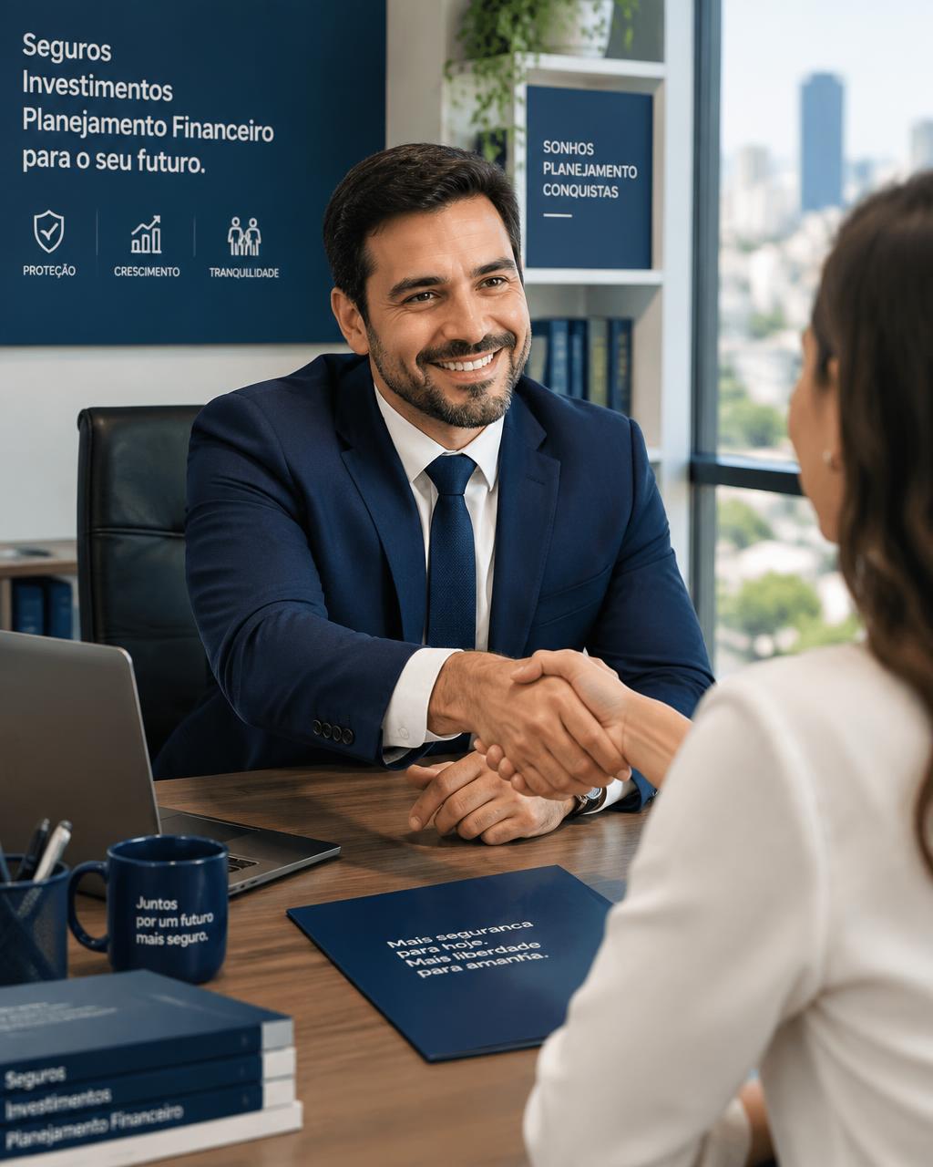 Consultor da M&S atendendo um cliente